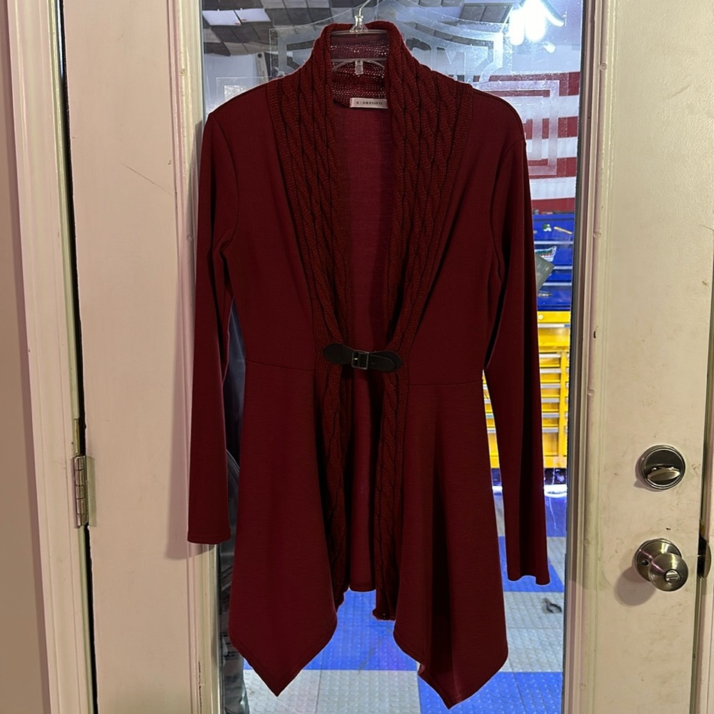 NWOT belted cardigan, size S